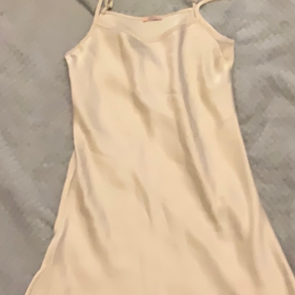 Elegant Cream Slip Dress